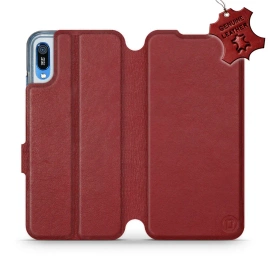 Hülle für Huawei Y6 2019 - Farbe Dark Red Leather