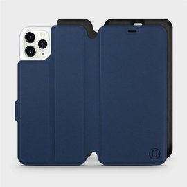 Hülle für Apple iPhone 11 Pro Max - Farbe Marine mit Schwarz