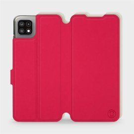 Hülle für Samsung Galaxy A22 5G - Farbe Rot mit Platin