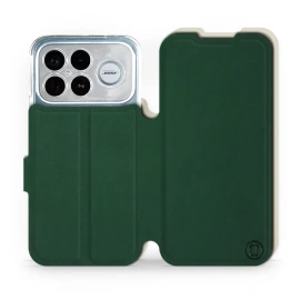 Hülle für Xiaomi Poco F8 Ultra - Farbe Grün mit Platin