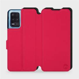 Hülle für Realme 8 5G - Farbe Rot mit Schwarz