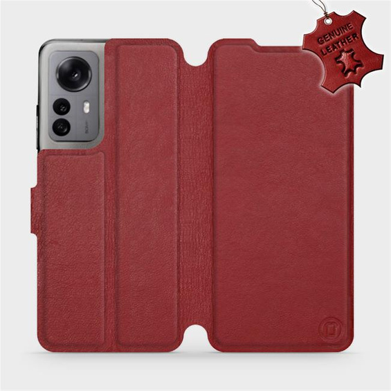 Hülle für Xiaomi 12X - Farbe Dark Red Leather