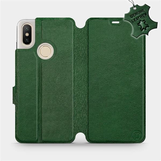 Hülle für Xiaomi Mi A2 - Farbe Green Leather