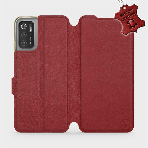 Hülle für Xiaomi Poco M3 Pro 5G - Farbe Dark Red Leather