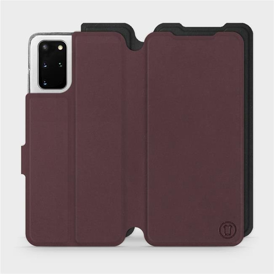 Hülle für Samsung Galaxy S20 Plus - Farbe Burgund mit Schwarz