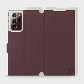 Hülle für Samsung Galaxy Note 20 Ultra - Farbe Burgund mit Platin