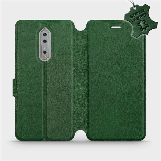 Hülle für Nokia 8 - Farbe Green Leather