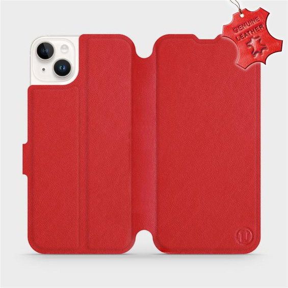 Hülle für Apple iPhone 14 Plus - Farbe Red Leather