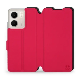 Hülle für OPPO A5x - Farbe Rot mit Schwarz