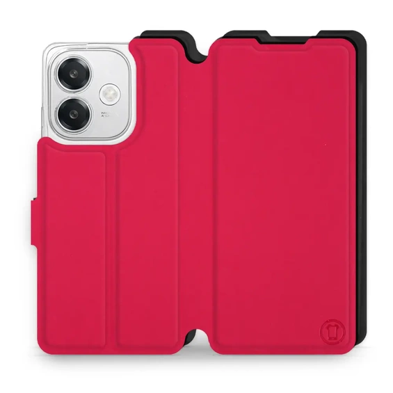 Hülle für OPPO A60 5G - Farbe Rot mit Schwarz