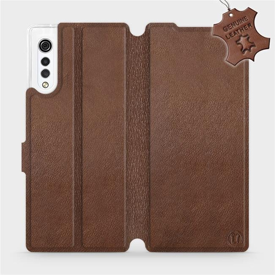 Hülle für LG Velvet - Farbe Brown Leather