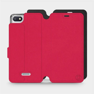 Hülle für Xiaomi Redmi 6A - Farbe Rot mit Schwarz