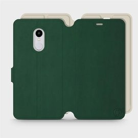 Hülle für Xiaomi Redmi Note 4X - Farbe Grün mit Platin