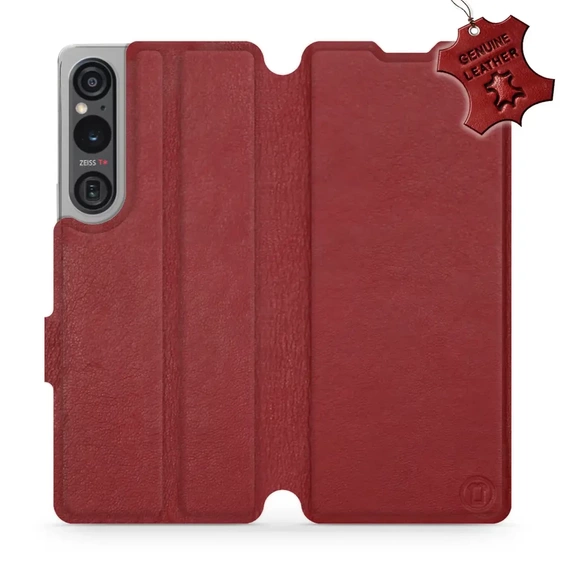 Hülle für Sony Xperia 1 V - Farbe Dark Red Leather