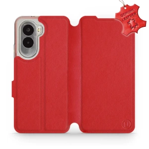 Hülle für Xiaomi POCO M7 - Farbe Red Leather