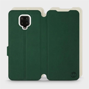 Hülle für Xiaomi Redmi Note 9 Pro - Farbe Grün mit Platin