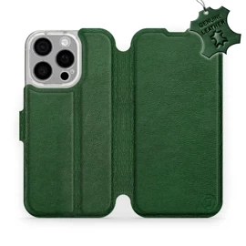 Hülle für Apple iPhone 16 Pro - Farbe Green Leather