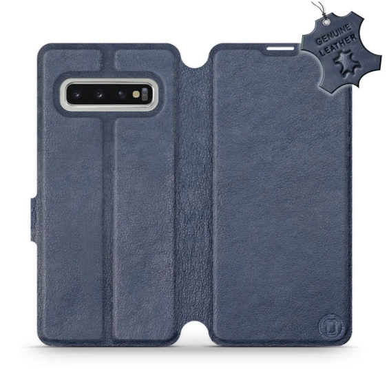 Hülle für Samsung Galaxy S10 - Farbe Blue Leather