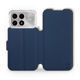 Hülle für Xiaomi Poco F8 Pro - Farbe Marineblau mit Platin