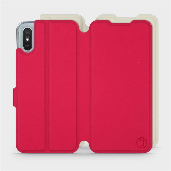 Hülle für Xiaomi Redmi 9A - Farbe Rot mit Platin
