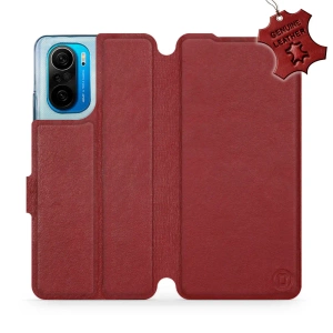 Hülle für Xiaomi POCO F3 - Farbe Dark Red Leather