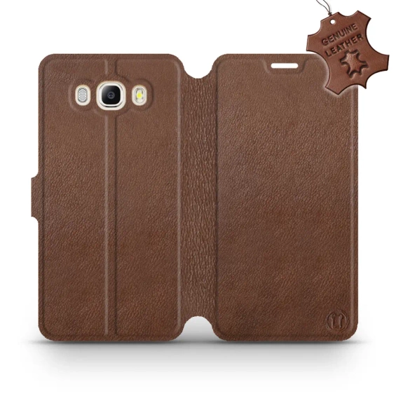 Hülle für Samsung Galaxy J7 2016 - Farbe Brown Leather