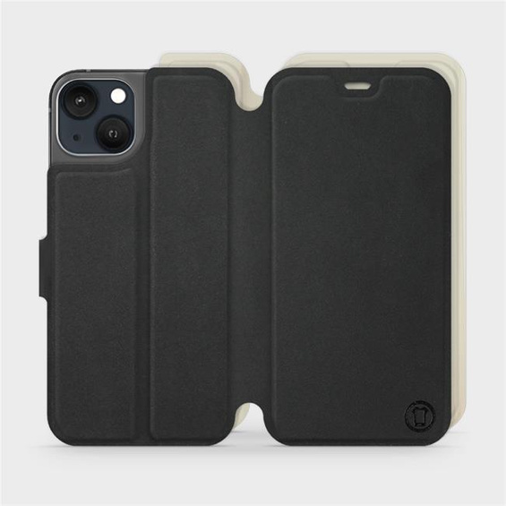 Hülle für Apple iPhone 13 - Farbe Schwarz mit Platin