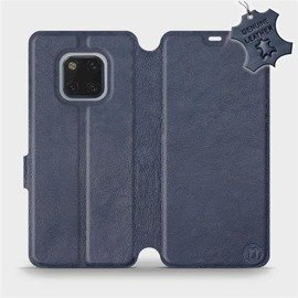 Hülle für Huawei Mate 20 Pro - Farbe Blue Leather