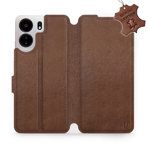 Hülle für Xiaomi POCO C65 - Farbe Brown Leather