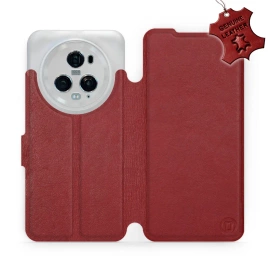 Hülle für Huawei Honor Magic5 Pro 5G - Farbe Dark Red Leather