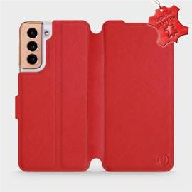 Hülle für Samsung Galaxy S21 - Farbe Red Leather