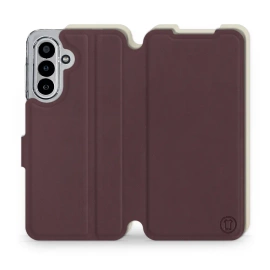 Hülle für Samsung Galaxy A17 5G - Farbe Burgund mit Platin