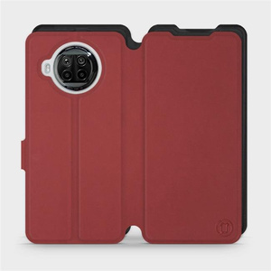 Hülle für Xiaomi Mi 10T Lite - Farbe Dunkelrot mit Schwarz