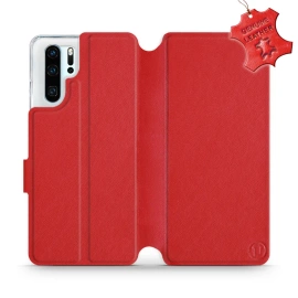 Hülle für Huawei P30 Pro - Farbe Red Leather