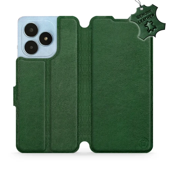 Hülle für Realme Note 50 - Farbe Green Leather