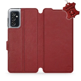 Hülle für Samsung Galaxy M52 5G - Farbe Dark Red Leather