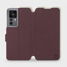 Hülle für Xiaomi 12T - Farbe Burgund mit Platin