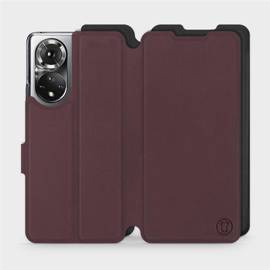 Hülle für Huawei Honor 50 - Farbe Burgund mit Schwarz