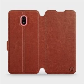 Hülle für Xiaomi Redmi 8A - Farbe Brown&Orange