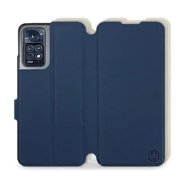 Hülle für Xiaomi Redmi Note 12 Pro 4G - Farbe Marineblau mit Platin