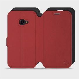 Hülle für Samsung Galaxy Xcover 4 - Farbe Dunkelrot mit Schwarz