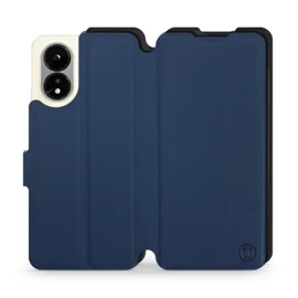 Hülle für OPPO A38 - Farbe Marine mit Schwarz