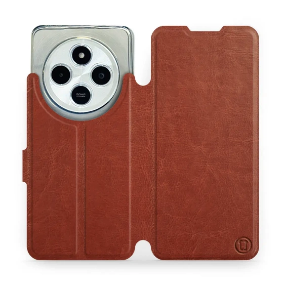 Hülle für Xiaomi Redmi 14C - Farbe Brown&Orange