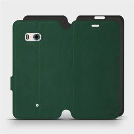 Hülle für HTC U11 - Farbe Grün mit Schwarz