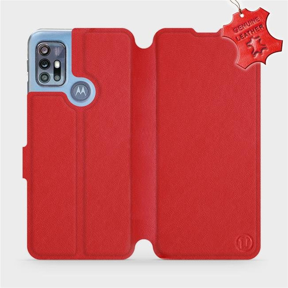 Hülle für Motorola Moto G20 - Farbe Red Leather