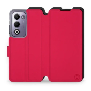 Hülle für OPPO A5m - Farbe Rot mit Schwarz