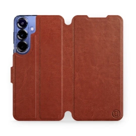 Hülle für Samsung Galaxy S25 Plus - Farbe Brown&Orange