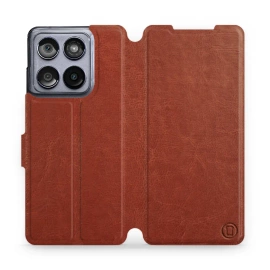 Hülle für Motorola Edge 60 Fusion - Farbe Brown&Orange