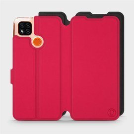 Hülle für Xiaomi Redmi 9C - Farbe Rot mit Schwarz