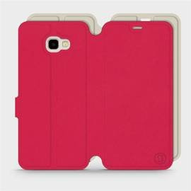 Hülle für Samsung Galaxy J4 Plus 2018 - Farbe Rot mit Platin